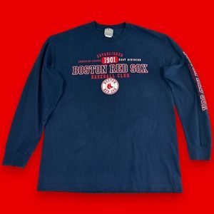 Boston Red Sox Large Long Sleeve Tee Shirt Baseball Club 1901 American League